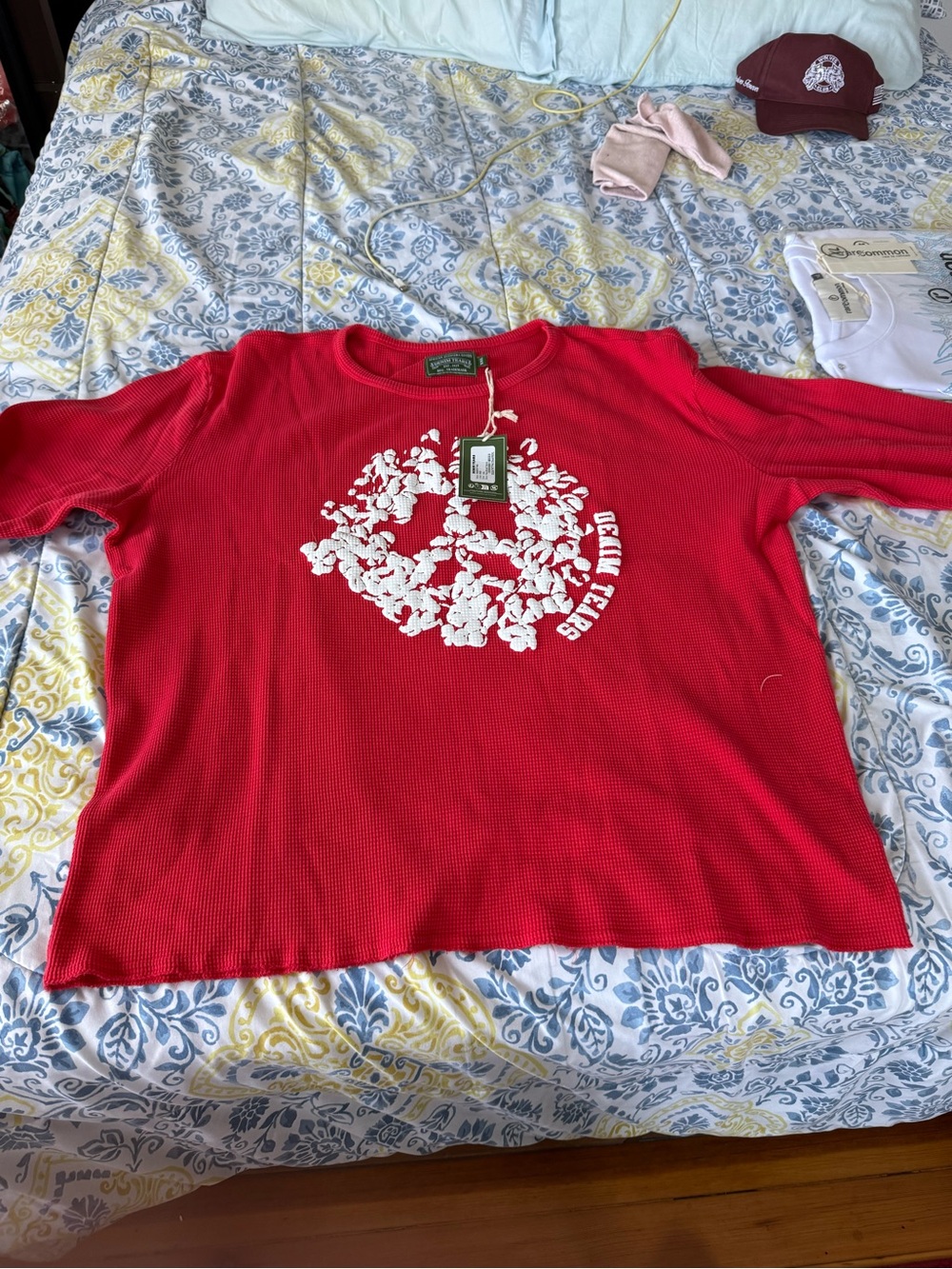 Denim Tears Men’s Rec Piece Wreath Thermal size 2X
